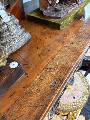 A large Chinese wooden 'Tiaoan' or altar table with chilong design, 19th C. — photo 16