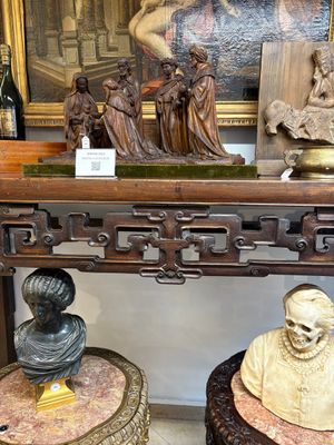 A large Chinese wooden 'Tiaoan' or altar table with chilong design, 19th C. — photo 9