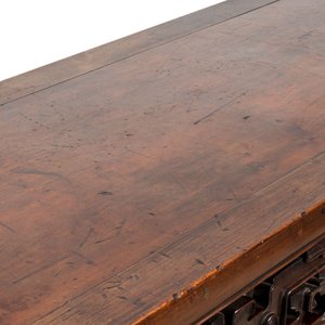 A large Chinese wooden 'Tiaoan' or altar table with chilong design, 19th C. — photo 11