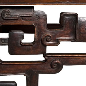 A large Chinese wooden 'Tiaoan' or altar table with chilong design, 19th C. — photo 12