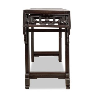 A large Chinese wooden 'Tiaoan' or altar table with chilong design, 19th C. — photo 4