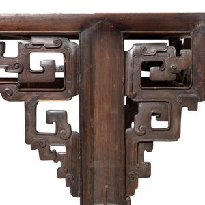 A large Chinese wooden 'Tiaoan' or altar table with chilong design, 19th C. — photo 7
