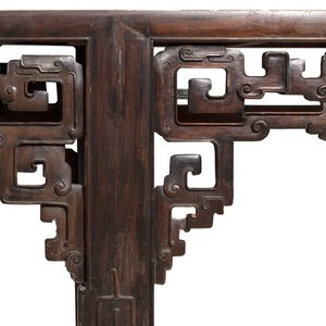 A large Chinese wooden 'Tiaoan' or altar table with chilong design, 19th C. — photo 9