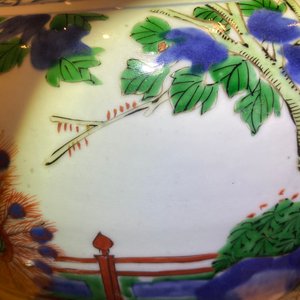 A large Chinese wucai vase and cover, Transitional period — photo 18