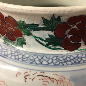 A large Chinese wucai vase, Transitional period, 1620-1683 — photo 8