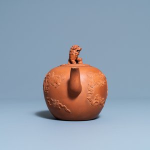 A large Chinese Yixing stoneware teapot and cover, Kangxi — photo 5
