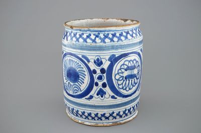 A large chinoiserie albarello, probably Haarlem, early 17th C.