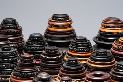 A large collection of 100 Chinese wooden stands, 19/20th C. — foto 6