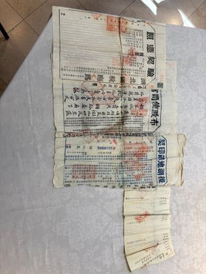 A large collection of 14 Chinese title deeds, 11 share applications, and a land law manual, 19/20th C. — photo 24
