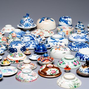 A large collection of 152 pieces, mainly Chinese porcelain covers, Kangxi and later — photo 4