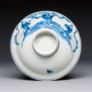 A large collection of 21 Chinese blue and white 'Sanxing' bowls — photo 25