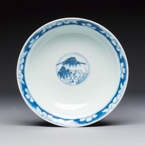 A large collection of 21 Chinese blue and white 'Sanxing' bowls — photo 28