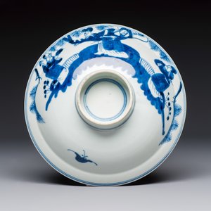 A large collection of 21 Chinese blue and white 'Sanxing' bowls — photo 33