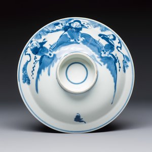 A large collection of 21 Chinese blue and white 'Sanxing' bowls — photo 9
