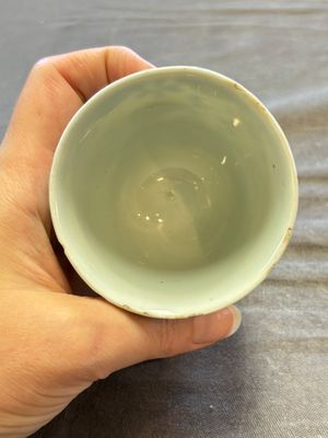 A large collection of 33 Chinese blue, white and Imari-style cups and 43 saucers, 17/19th C. — 照片 167