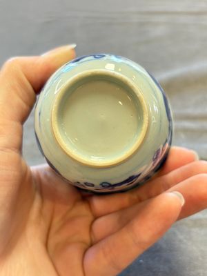 A large collection of 33 Chinese blue, white and Imari-style cups and 43 saucers, 17/19th C. — 照片 168