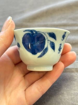 A large collection of 33 Chinese blue, white and Imari-style cups and 43 saucers, 17/19th C. — 照片 257