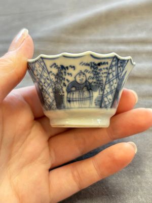 A large collection of 33 Chinese blue, white and Imari-style cups and 43 saucers, 17/19th C. — 照片 263