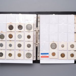 A large collection of 614 international coins, incl. coins from Germany, Norway, USA, UK, etc. — photo 11