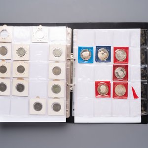A large collection of 614 international coins, incl. coins from Germany, Norway, USA, UK, etc. — photo 13