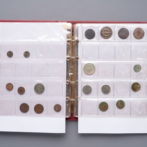 A large collection of 614 international coins, incl. coins from Germany, Norway, USA, UK, etc. — photo 26