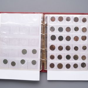 A large collection of 614 international coins, incl. coins from Germany, Norway, USA, UK, etc. — photo 28