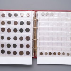 A large collection of 614 international coins, incl. coins from Germany, Norway, USA, UK, etc. — photo 29