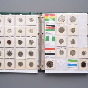 A large collection of 614 international coins, incl. coins from Germany, Norway, USA, UK, etc. — photo 38