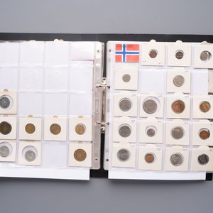 A large collection of 614 international coins, incl. coins from Germany, Norway, USA, UK, etc. — photo 5