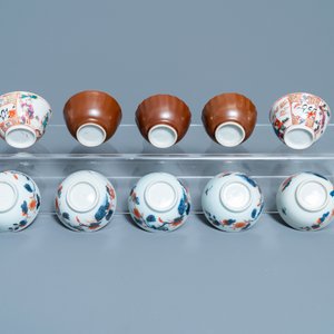 A large collection of Chinese blue and white cups and saucers, Kangxi/Qianlong — 照片 27