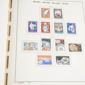 A large collection of stamps and coins, mostly Belgium and Belgian Congo — 照片 10