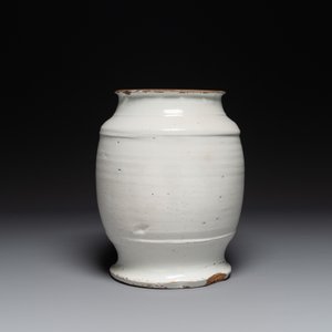 A large Delft blue and white albarello drug jar, probably England, 18th C. — 照片 2