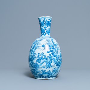 A large Dutch Delft blue and white chinoiserie ewer, 17th C. — 照片 4