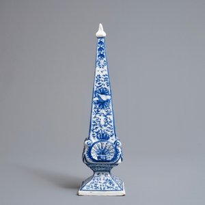 A large Dutch Delft blue and white obelisk, 1st quarter 18th C. — 照片 2