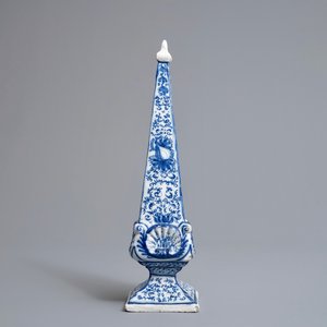 A large Dutch Delft blue and white obelisk, 1st quarter 18th C. — 照片 4