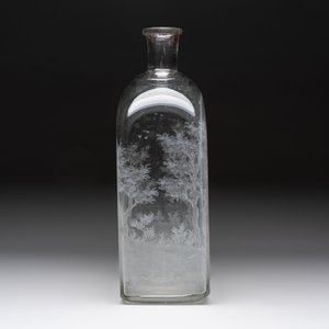 A large engraved glass 'hunting scene' flask, Southern Germany, 18th C. — 照片 2