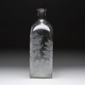 A large engraved glass 'hunting scene' flask, Southern Germany, 18th C. — 照片 4