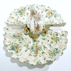 A large faience centerpiece with a swan, prob. Nove di Bassano, Italy, 18/19th C. — 照片 9