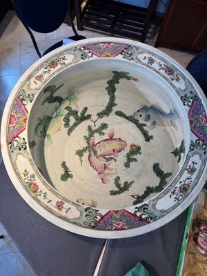 A large famille rose-style 'phoenix' fish bowl or jardinière, Samson, Paris, 19th C. — foto 11
