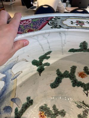 A large famille rose-style 'phoenix' fish bowl or jardinière, Samson, Paris, 19th C. — foto 12