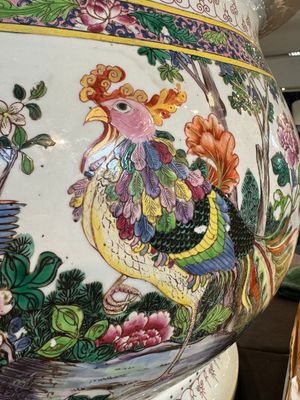 A large famille rose-style 'phoenix' fish bowl or jardinière, Samson, Paris, 19th C. — foto 25
