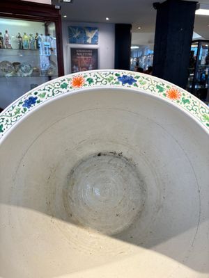 A large famille verte-style 'Flower Basket' scroll pot or fish bowl, Samson, Paris, 19th C. — foto 16