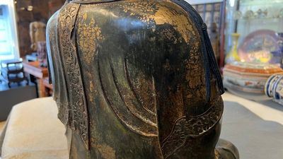 A large fine Chinese gilt-lacquered bronze sculpture of a Bodhisattva, Ming — photo 36