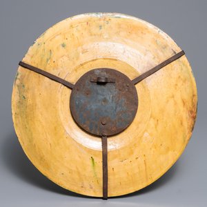A large Flemish pottery Art Nouveau 'Sunset' dish, dated 1899, Leo Maes Vereenoghe, Torhout — photo 2