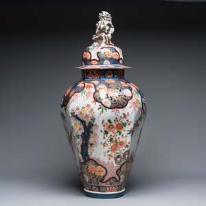 A large French Imari-style vase and cover — photo 5