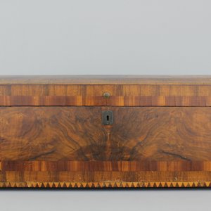 A large German inlaid marquetterie documents box, 19th C. — 照片 2