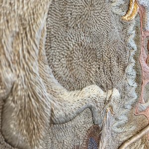 A large interesting Chinese dragon tapestry with gold wire, 18/19th C. — foto 12