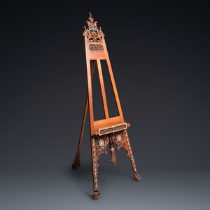 A large Islamic bone-inlaid wooden painter's easel, probably Egypt, 19th C. — 照片 1
