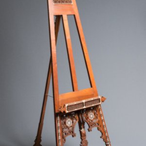 A large Islamic bone-inlaid wooden painter's easel, probably Egypt, 19th C. — 照片 2