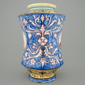 A large Italian albarello, dated and signed, Caltagirone 1882 — 照片 2